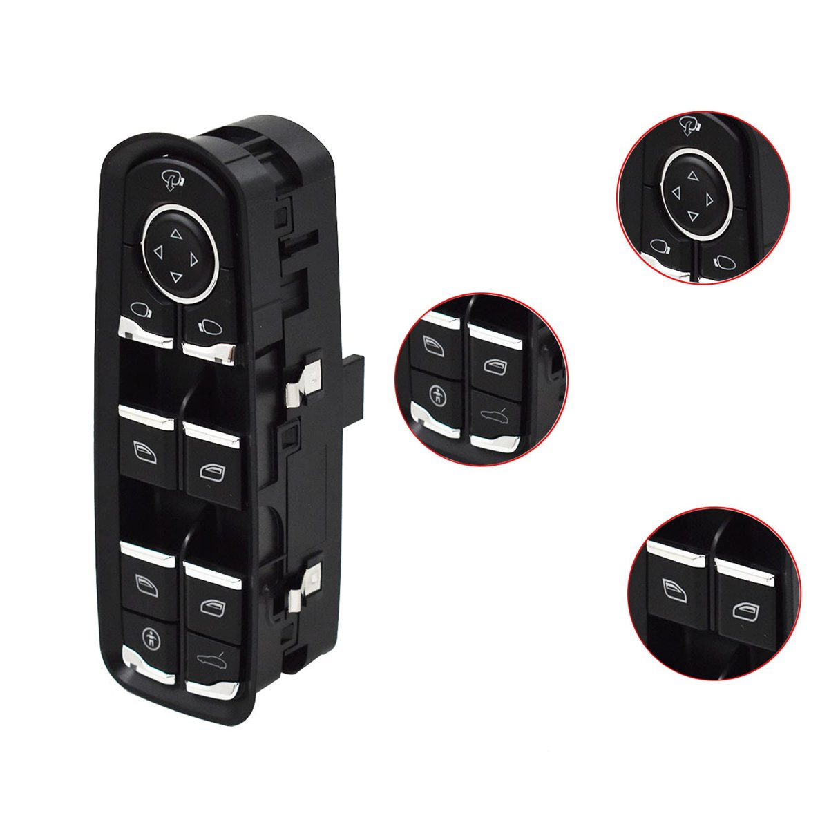 Front Left Door Power Window Switch Master Replacement For Panamera 2010 2014 And Cayenne 2011 Model 7pp959858mdml
