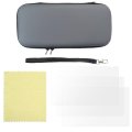 Zipper Protective Bag Gaming Controller Carrying Hard Shell Compatible For Switch Game Parts W 3pcs Screen Protector 