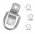 Vaguelly 6pcs Truck Lying Ring Trailer Floor Tie Downs Anchor Downs D Mounts Heavy Duty Anchor Lashing Stainless Steel Ring