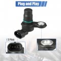 Uxcell 2 Pcs Engine Camshaft Position Sensor For Chevrolet Cobalt No 12584079 12571266 12568715 Black Plastic Metal