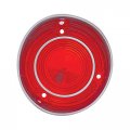 United Pacific Ch030l Plastic Tail Light Lens With Stainless Steel Trim For 1971 Malibu And Chevelle Ss L H 