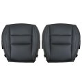 Front Driver And Passenger Side Bottom Non Perforated Leather Replacement Seat Covers Black For Jeep Grand Cherokee 2011 2012 