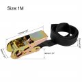 Uxcell Ratchet Tie Down Lashing Strap 1 X 3 3ft 550lb 250kg Load Polypropylene For Moving Securing Cargo Black Pack Of 2