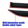 Labwork Tinted Window Visor Guard Vent 3d Wavy Style Visors Rain Shade Deflector Replacement For Infiniti Q50 2014-2020
