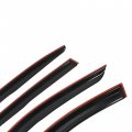 Labwork Tinted Window Visor Guard Vent 3d Wavy Style Visors Rain Shade Deflector Replacement For Infiniti Q50 2014-2020