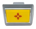 Elektroplate New Mexico Chrome State Flag All Metal Brushed Hitch Cover For Trucks And Suvs Fits Standard 2 Trailer Receivers