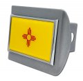 Elektroplate New Mexico Chrome State Flag All Metal Brushed Hitch Cover For Trucks And Suvs Fits Standard 2 Trailer Receivers