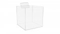 Marketing Holders 4 Slatwall Retail Bin Clear Acrylic Merchandise Storage Organizer Bulk Product Dump Box Single Pocket Caddy 