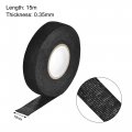 Uxcell Adhesive Cloth Fabric Tape Looms Single-side 19mm X 15m Black 2 Pcs