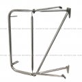 Door Mirror Bracket Arm With Side Mount Lower Support And Flat Cowl Stainless- Passenger Fits Kenworth T800 W900b L T300 T170