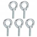 Uxcell Lifting Eye Bolt M12 X 50mm Male Thread C15 Carbon Steel For Hanging Pack Of 5
