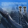 Front Windshield Washer Jet Kit For Ford F150 2004 2013 Spray Nozzles With Hose And Fittings Replaces 3w7z17603aa