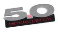 2011-2014 Mustang Gt 5 0 Interceptor Black Red Add-on Accent Emblem