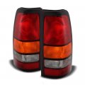 Driver Passenger Side New Oe-style Amber Red Lens Tail Light Housing Lamp Assembly Replacement For 1999-2002 Chevy Silverado 