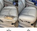 Secosautoparts Passenger Side Bottom Replacement Leather Seat Cover Tan 522 52i Compatible With Chevy Tahoe Suburban Gmc Yukon