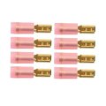Wire Terminals Gold Plated 22-18 Ga Gauge 7 64 Inches Width Size 8 Pieces 