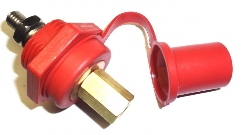 Premium Remote Battery Jumper Terminal Red