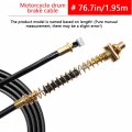 Minho High-carbon Steel Motorcycle Rear Brake Cables 195mm 76 7 Fit For Chinese Gy6 50cc 125cc 150cc Scooter Moped