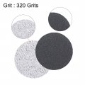 Uxcell 1-inch Hook And Loop Sanding Disc Wet Dry Silicon Carbide 320 Grit 100 Pcs