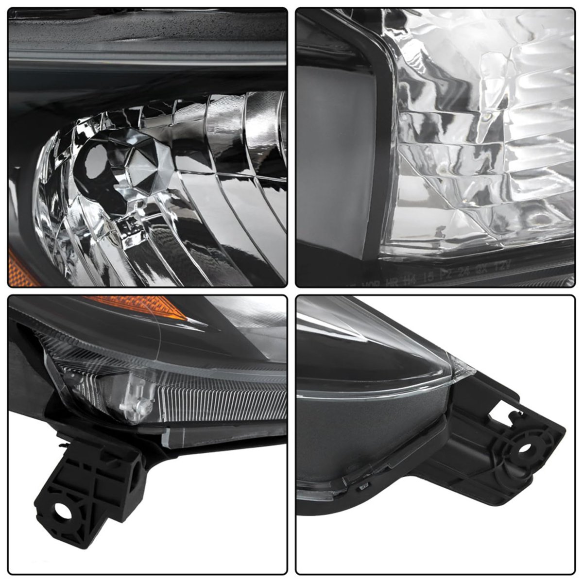 Headlight Assembly Replacement For Honda Hrv 2016-2018 Housing Black Halogen Lamp Set Passenger Side Rh 1pc 33100t7sa01