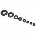 200pcs Rubber Grommet Kit 3 16 8 4 5 1 2 Black Hollow Firewall Hole Plug Assortment Ring Seal