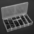 200pcs Rubber Grommet Kit 3 16 8 4 5 1 2 Black Hollow Firewall Hole Plug Assortment Ring Seal