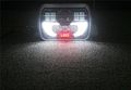 One Piece Led 5 X 7 6x7 Projector Rectangular Headlights Assembly With Angel Eyes Drl For 87-95 Jeep Wrangler Yj 85-87 Chevy