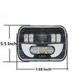 One Piece Led 5 X 7 6x7 Projector Rectangular Headlights Assembly With Angel Eyes Drl For 87-95 Jeep Wrangler Yj 85-87 Chevy