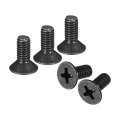 50 Pcs M4-0 7x10 Machine Screws Phillips Pan Cross Head Fasteners Bolts Carbon Steel Black For Wall Socket House Repairs 