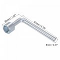 Uxcell 14mm Metric L Shaped Angled Open Hex 6 Point Socket Wrench Single Ended