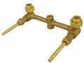8 In Two Way Shower Valve With Compression Stems Chrome Finish Brass Construction 34100 