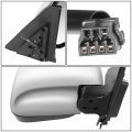 Auto Dynasty Mi1321156 Side Door Power Mirror With Heated Glass Chrome Cover For Mitsubishi Montero 2001-2006 Passenger Right 