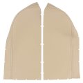 Pair Center Console Lid Armrest Beige Synthetic Leather Cover For 2007-2013 Acura Mdx Front Left Driver And Right Passenger 