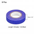 Uxcell 6rolls Neon Gaffers Cloth Tape 0 6 Inch X 32 8 Ft Glow In The Dark Fluorescent Adhesive Black Light For Party Home