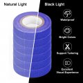 Uxcell 6rolls Neon Gaffers Cloth Tape 0 6 Inch X 32 8 Ft Glow In The Dark Fluorescent Adhesive Black Light For Party Home