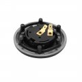 Uxcell 85mm Dia Black Aluminum Alloy 6-bolts Steering Wheel Horn Button For Vehicles Car