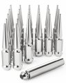 M14x1 5 Spike Lug Nuts 14mmx1 Wheel For Silverado Suburban Express Avalanche 1500 Ford F150 Gmc Sierra Yukon Ram 0 75 In Hex 24 