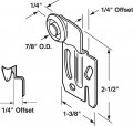 Prime-line N 6500 Front Closet Door Roller With 1 4 In Offset And 7 8 Nylon Wheel Single Pack