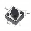 Uxcell 6x6x5mm Panel Mini Micro Small Pcb Momentary Tactile Tact Push Button Switch Dip 10pcs