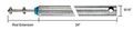 24 Tubular Spiral Tilt Window Balance With Blue Bushing 