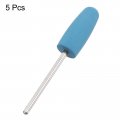 Uxcell 5 Pcs Silicone Rubber Grinding Buffing Wheels 2000 Grits 10mm Dia Cone Shape Polishing Head For Electric Rotary Tool