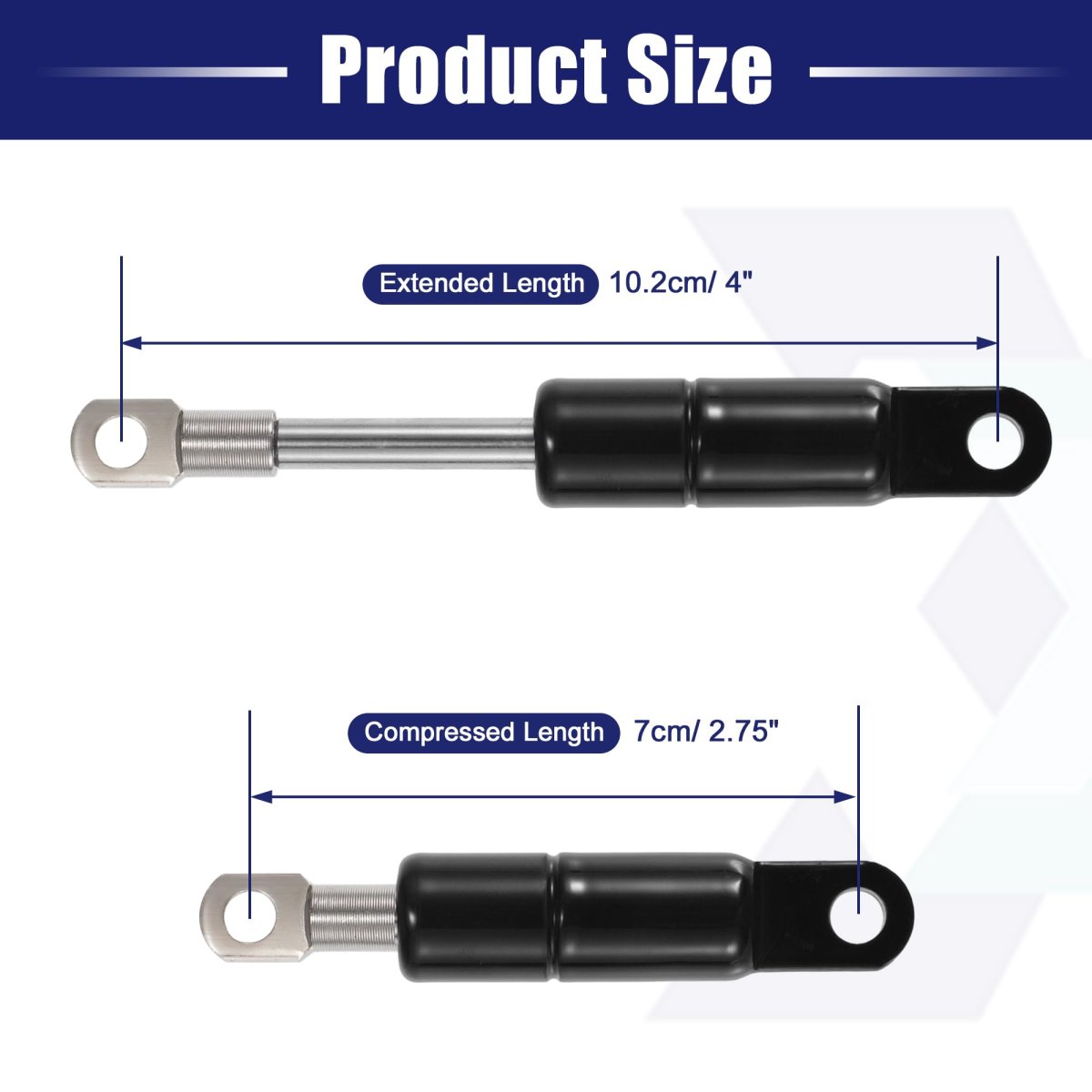 2 Pcs 4 Inch 35ibs 156n Black Lift Supports Struts Shocks Gas Spring Universal For Rv Car Truck Boat Window Cabinet Door Cover