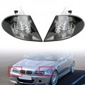 Topteng Signal Parking Lights Corner Car Turn Clear Fits For Bmw 3 Series E46 Sedan 1999-2001 Not 2-door Models