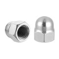 7 16 -14 Acorn Cap Nuts 20pcs 304 Stainless Steel Dome Head Nut Hardware For Bolt Cover Silvery 