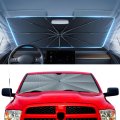 Windshield Sun Shade Umbrella For 2011-2018 Dodge Ram 1500 Accessories Upgraded Ice Crystal Material Easy Setupshade Car 100 
