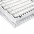 Uxcell Ventilation Grille Rectangle Shape Aluminum Alloy Louvered Air Vent 350x350mm Lxw White With Wire Mesh For 300x300mm