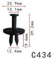 Autobahn88 Fascia Clip Compatible With Gm Oem Pack Of 20