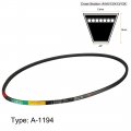 Uxcell A1194 V-belts 1194mm Inner Girth 13mm Top Width 8mm Thickness A-section Rubber Drive Transmission Belt