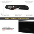 Full Led 3rd Third Brake Tail Light Lamp For 1999-2016 F250 F350 Superduty Pickup Truck Chrome Lens Smoked Tinted