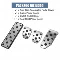 X Autohaux 4pcs Accelerator Pedal And Brake Cover Set For Subaru Legacy